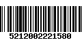 Código de Barras 5212002221580