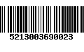 Código de Barras 5213003690023