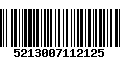 Código de Barras 5213007112125