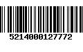 Código de Barras 5214000127772