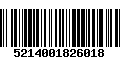 Código de Barras 5214001826018