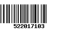 Código de Barras 522017103