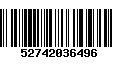 Código de Barras 52742036496