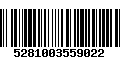 Código de Barras 5281003559022