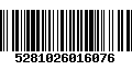 Código de Barras 5281026016076