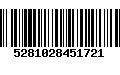 Código de Barras 5281028451721