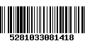 Código de Barras 5281033081418