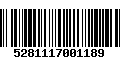 Código de Barras 5281117001189