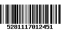 Código de Barras 5281117012451