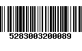 Código de Barras 5283003200089