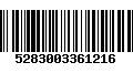 Código de Barras 5283003361216