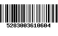 Código de Barras 5283003610604