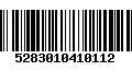 Código de Barras 5283010410112