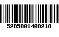 Código de Barras 5285001400218