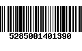 Código de Barras 5285001401390