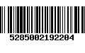 Código de Barras 5285002192204