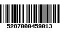 Código de Barras 5287000459013