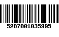 Código de Barras 5287001035995