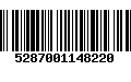 Código de Barras 5287001148220