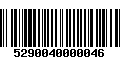 Código de Barras 5290040000046