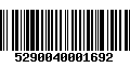 Código de Barras 5290040001692