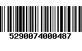 Código de Barras 5290074000487