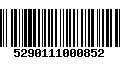 Código de Barras 5290111000852