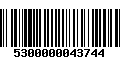 Código de Barras 5300000043744