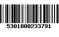 Código de Barras 5301000233791