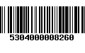 Código de Barras 5304000008260