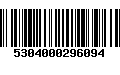 Código de Barras 5304000296094