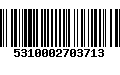 Código de Barras 5310002703713