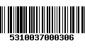 Código de Barras 5310037000306