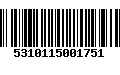 Código de Barras 5310115001751