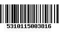 Código de Barras 5310115003816