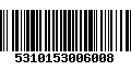 Código de Barras 5310153006008