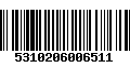 Código de Barras 5310206006511