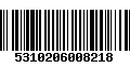 Código de Barras 5310206008218