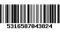 Código de Barras 5316587043824