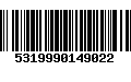 Código de Barras 5319990149022