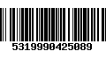 Código de Barras 5319990425089