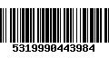 Código de Barras 5319990443984