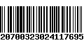 Código de Barras 532070032302411769541