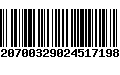 Código de Barras 532070032902451719802