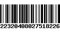 Código de Barras 532232040802751822676