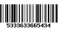Código de Barras 5333633665434