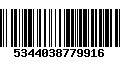 Código de Barras 5344038779916