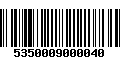 Código de Barras 5350009000040