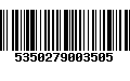 Código de Barras 5350279003505