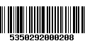 Código de Barras 5350292000208